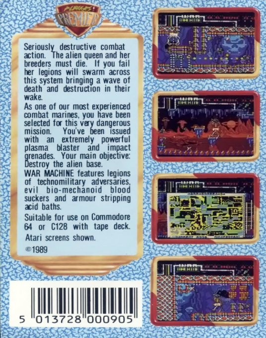 War Machine — box-2D-back (EU)