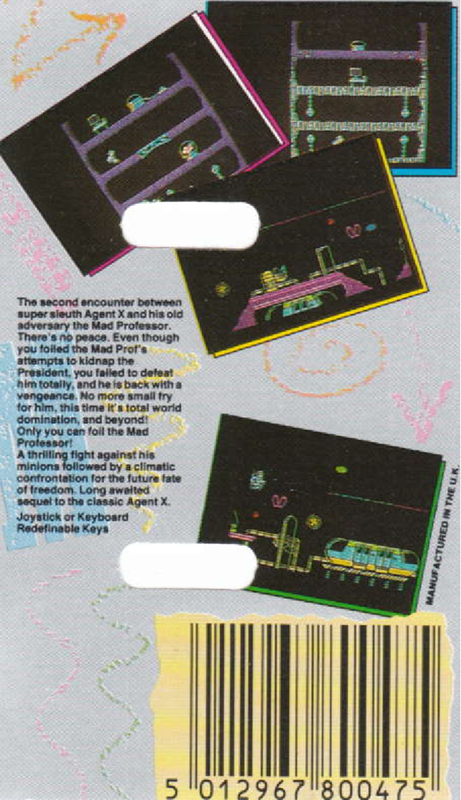 Agent X 2 - The Mad Prof's Back — box-2D-back (EU)