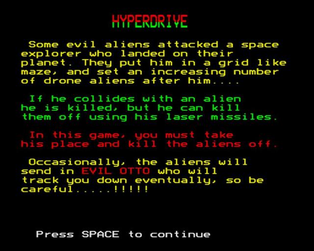 Hyperdrive — sstitle (WOR)