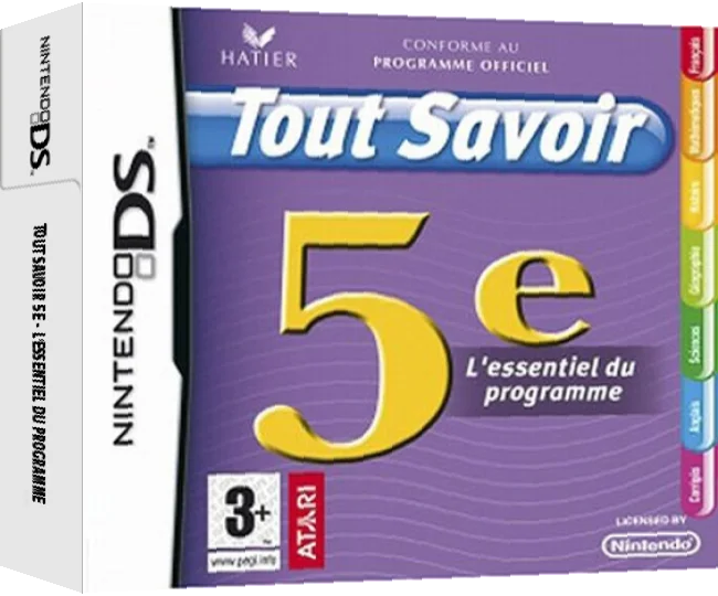 Tout Savoir 5e - L'Essentiel du Programme — box-3D (EU)