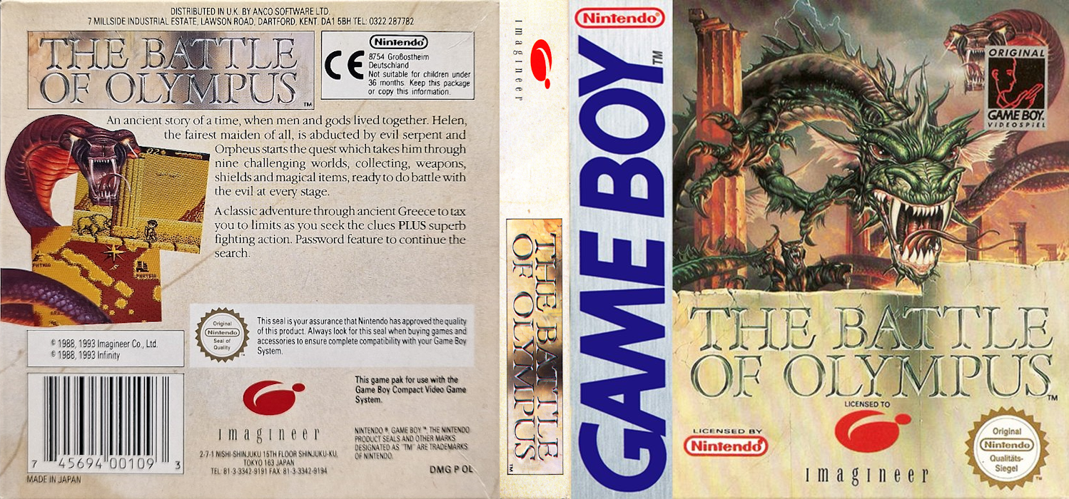Battle Of Olympus, The — box-texture (EU)