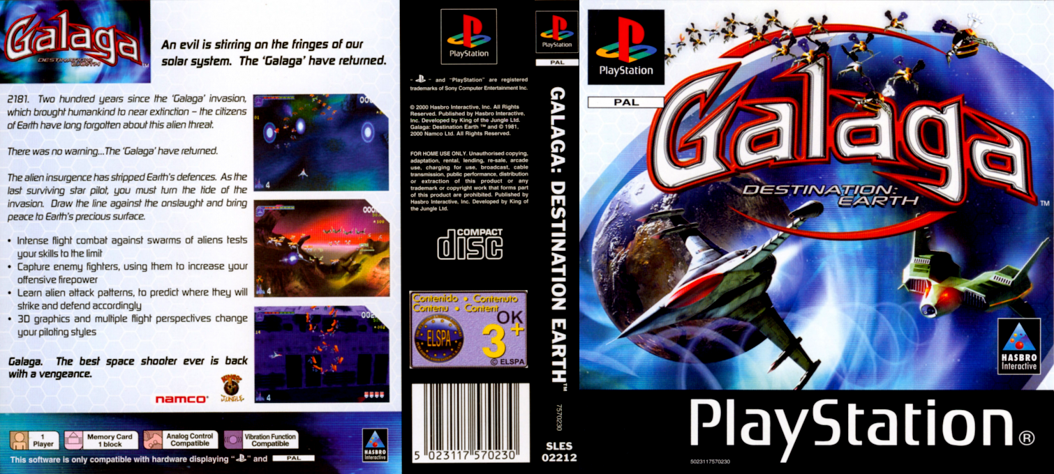 Galaga - Destination Earth — box-texture (EU)