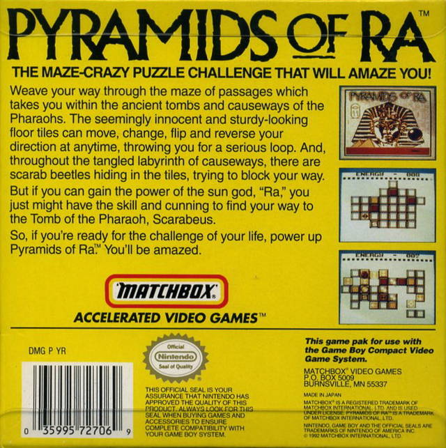 Pyramids Of Ra — box-2D-back (US)