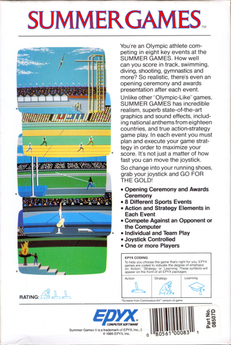 Summer Games — box-2D-back (EU)