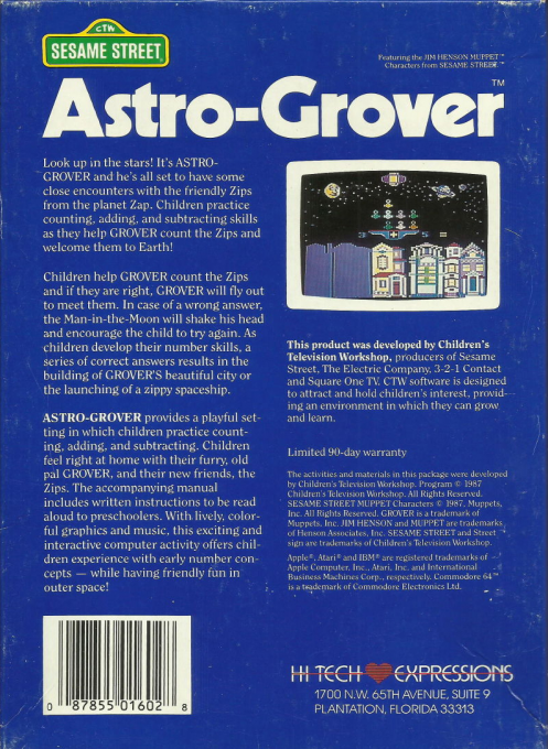 Astro-Grover — box-2D-back (US)