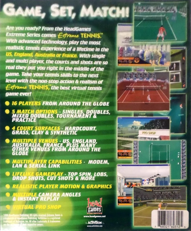 Extreme Tennis — box-2D-back (US)