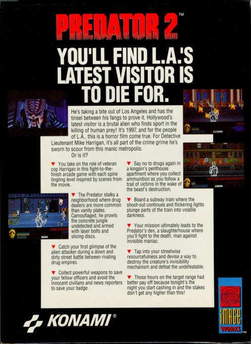 Predator 2 — box-2D-back (US)