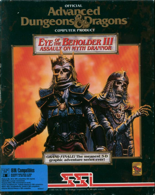 Eye Of The Beholder 3 - Assault On Myth Drannor box art