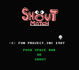 Shout Match — sstitle (WOR)