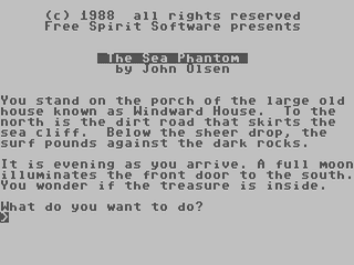 The Sea Phantom — ss (WOR)