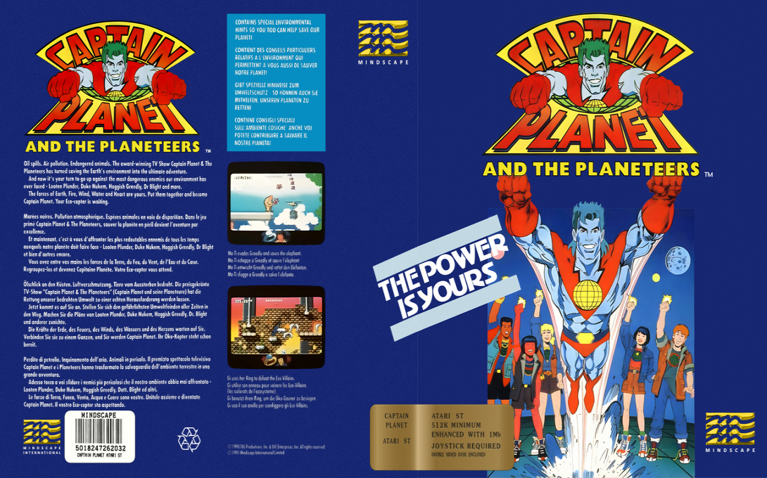 Captain Planet And The Planeteers — box-texture (EU)