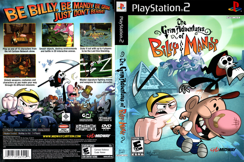 Grim Adventures Of Billy And Mandy, The — box-texture (US)