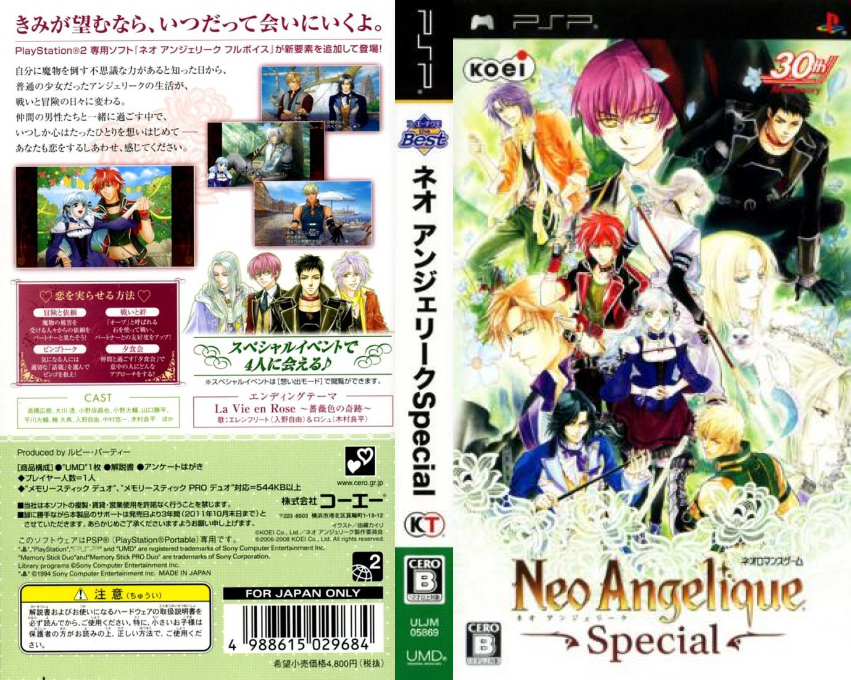 Neo Angelique Special — box-texture (JP)