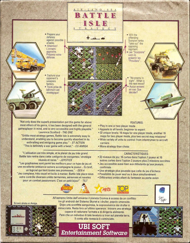 Battle Isle — box-2D-back (EU)