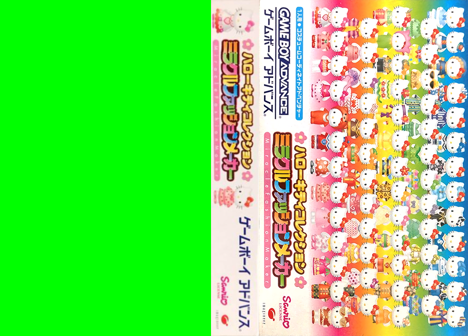 Hello Kitty Collection - Miracle Fashion Maker — box-texture (JP)