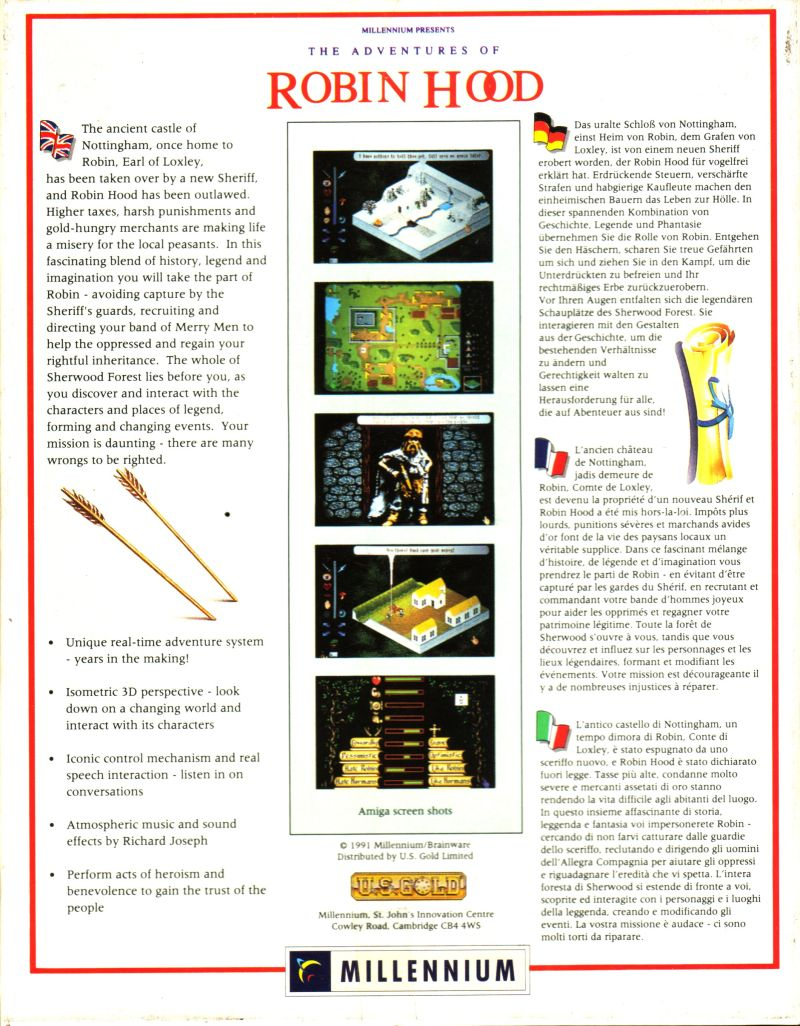 Adventures Of Robin Hood, The — box-2D-back (EU)