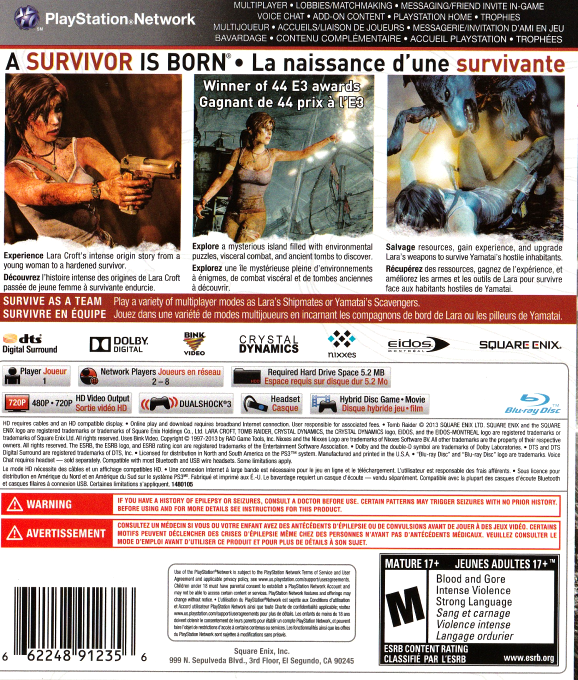 Tomb Raider — box-2D-back (CA)