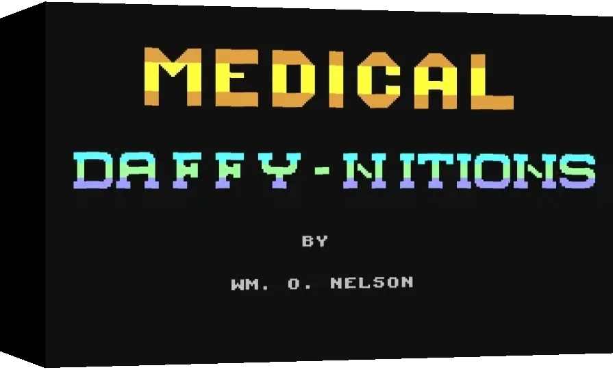 Medical Daffy-Nitions — box-3D (WOR)