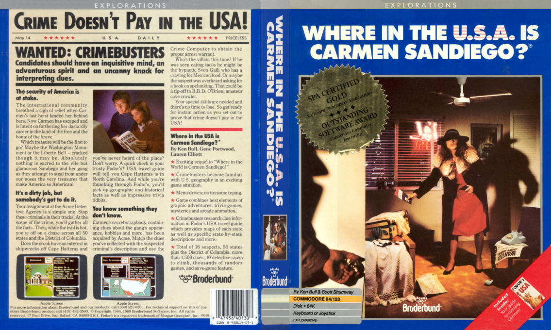 Where in the U.S.A. Is Carmen Sandiego? — box-texture (US)