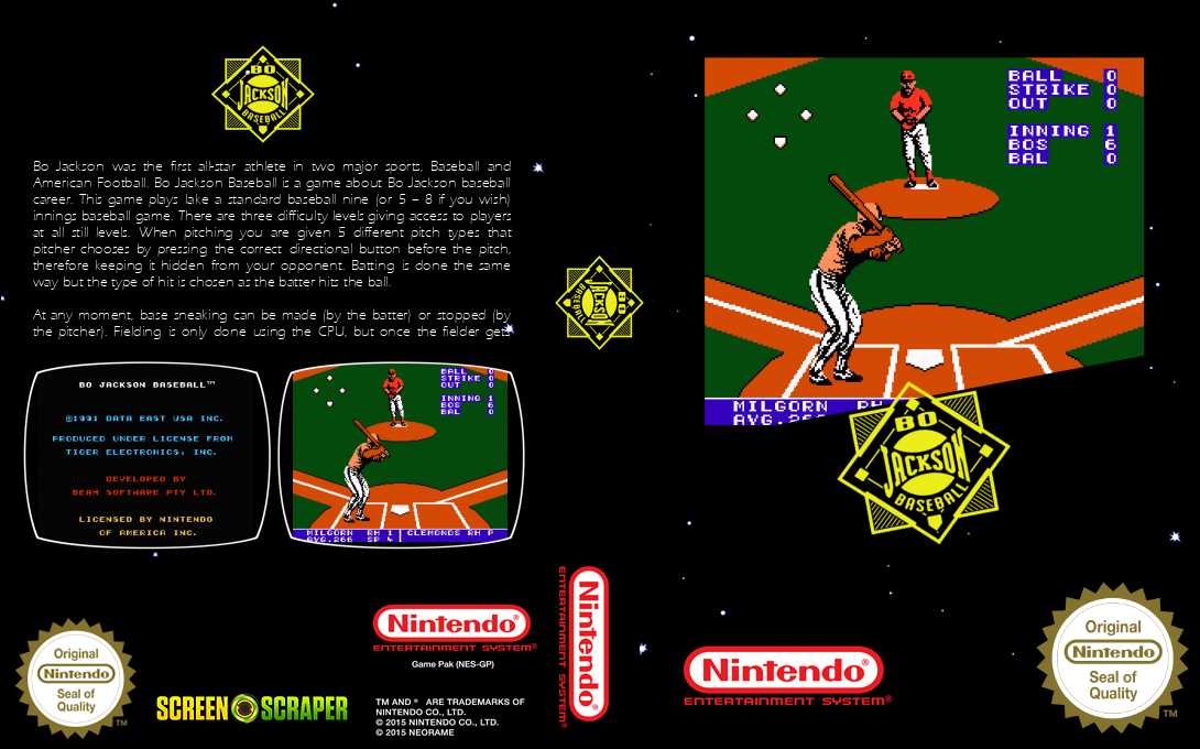 Bo Jackson Baseball — box-texture (SS)