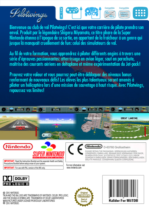 Pilotwings — box-2D-back (FR)