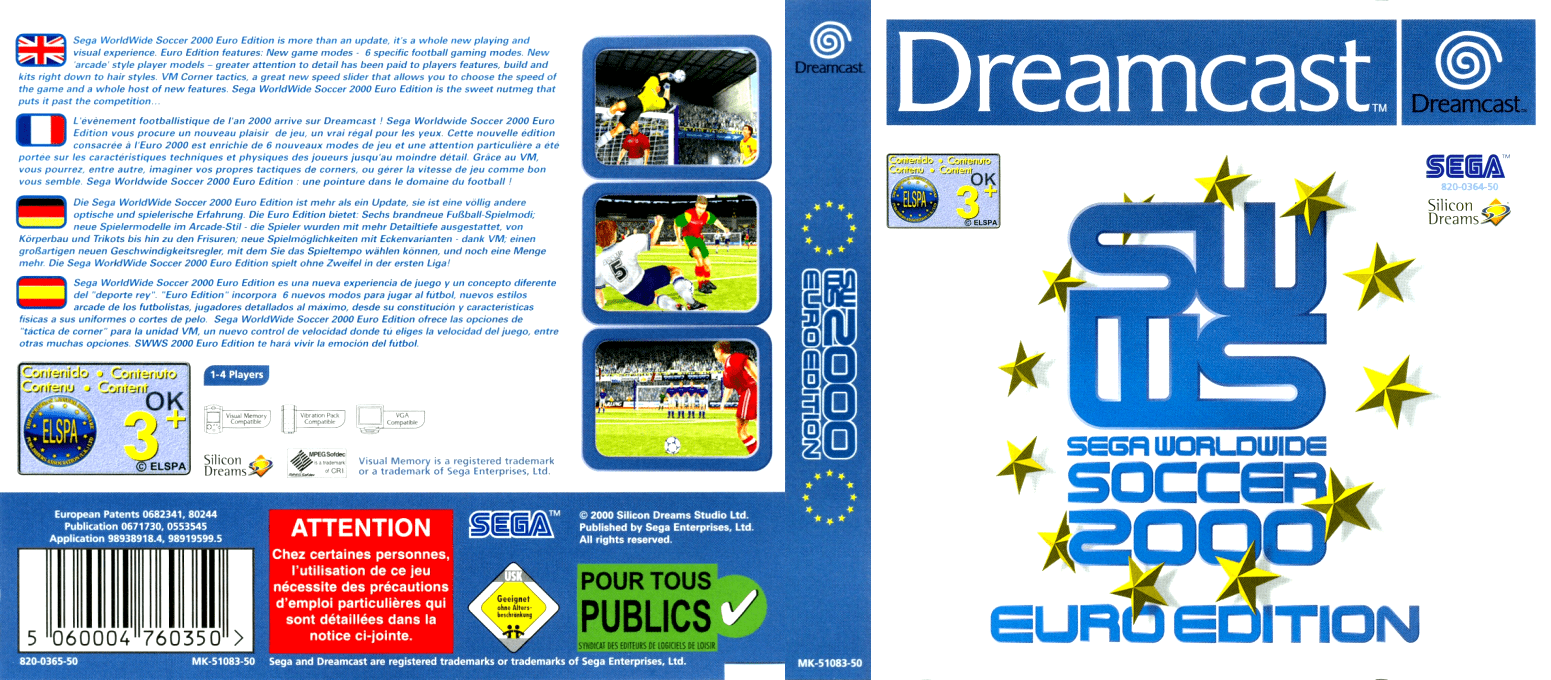 Sega Worldwide Soccer 2000 - Euro Edition — box-texture (EU)