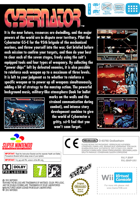Cybernator — box-2D-back (EU)