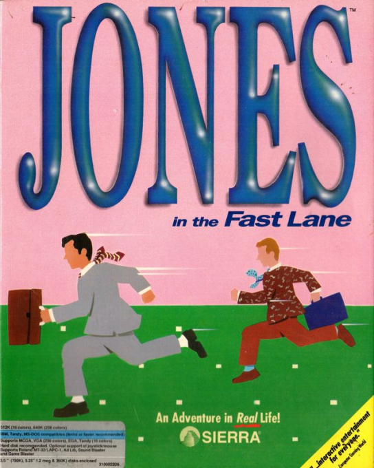 Jones In The Fast Lane box art