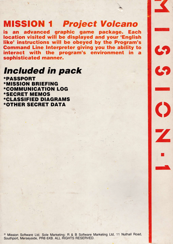 Mission 1 - Project Volcano — box-2D-back (EU)