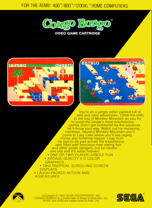 Congo Bongo — box-2D-back (US)
