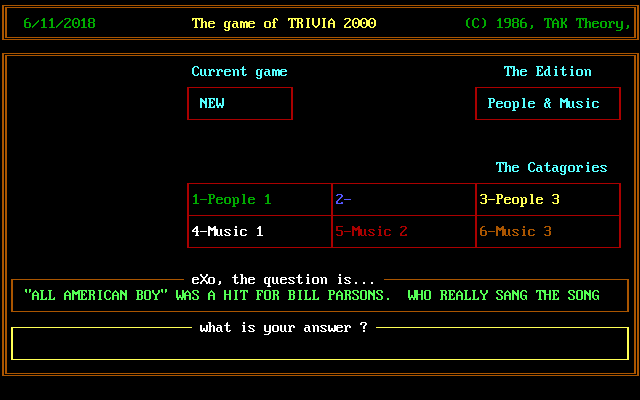 Trivia 2000 — ss (WOR)