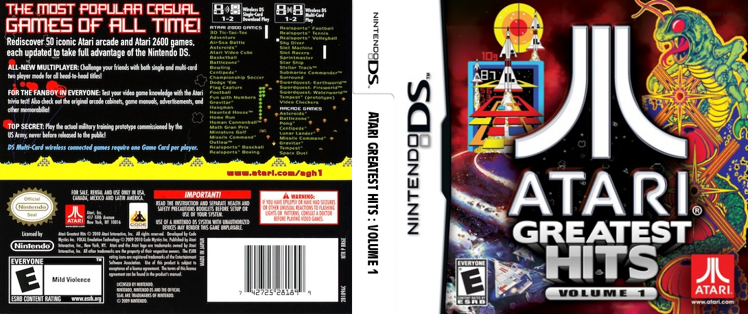 Atari Greatest Hits - Volume 1 — box-texture (US)