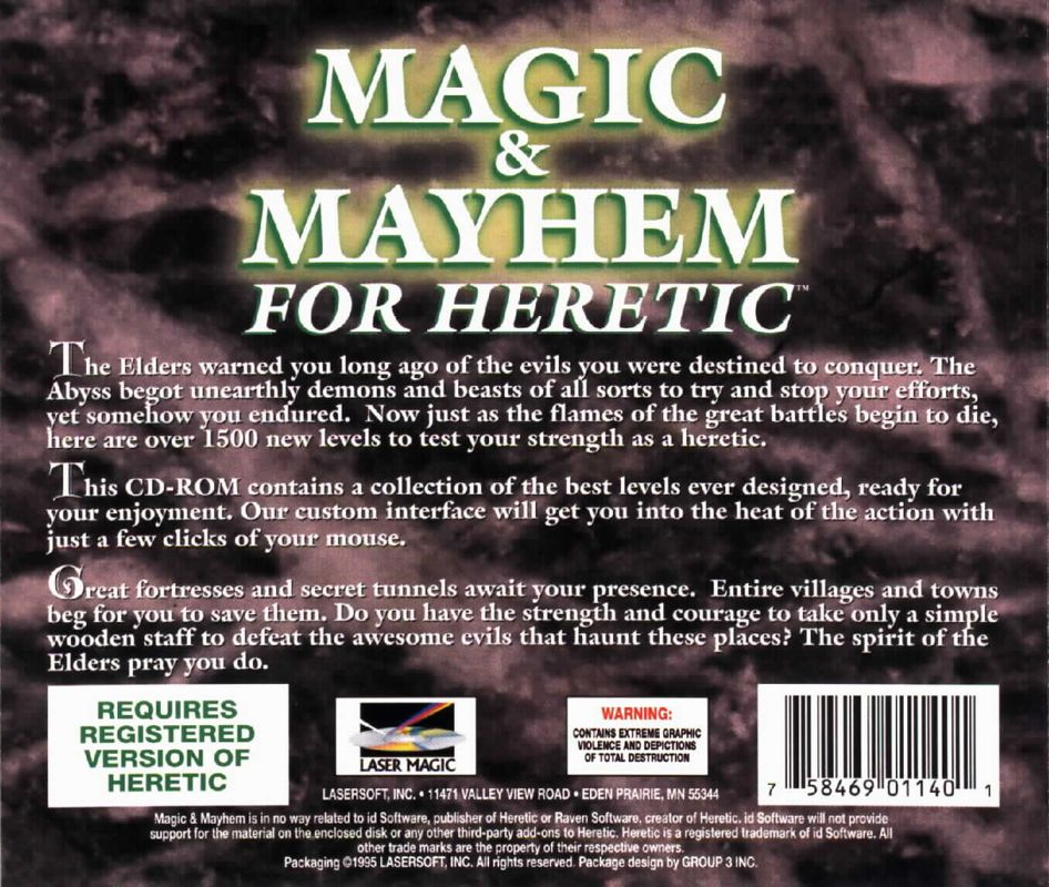 Magic And Mayhem For Heretic — box-2D-back (CUS)