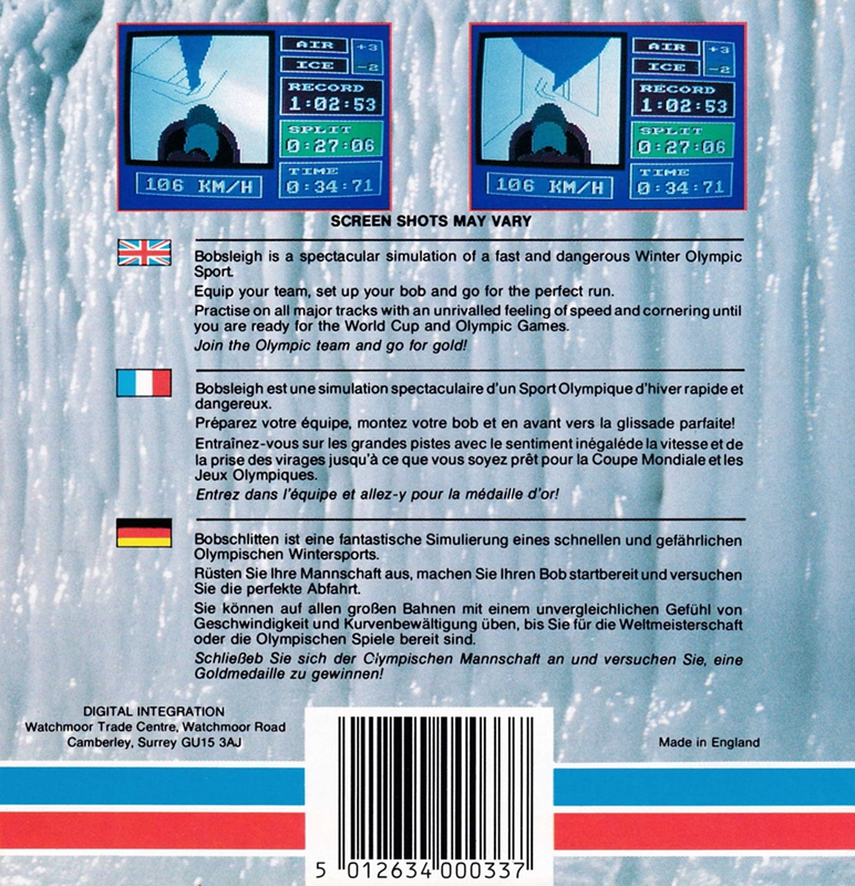 Bobsleigh — box-2D-back (EU)