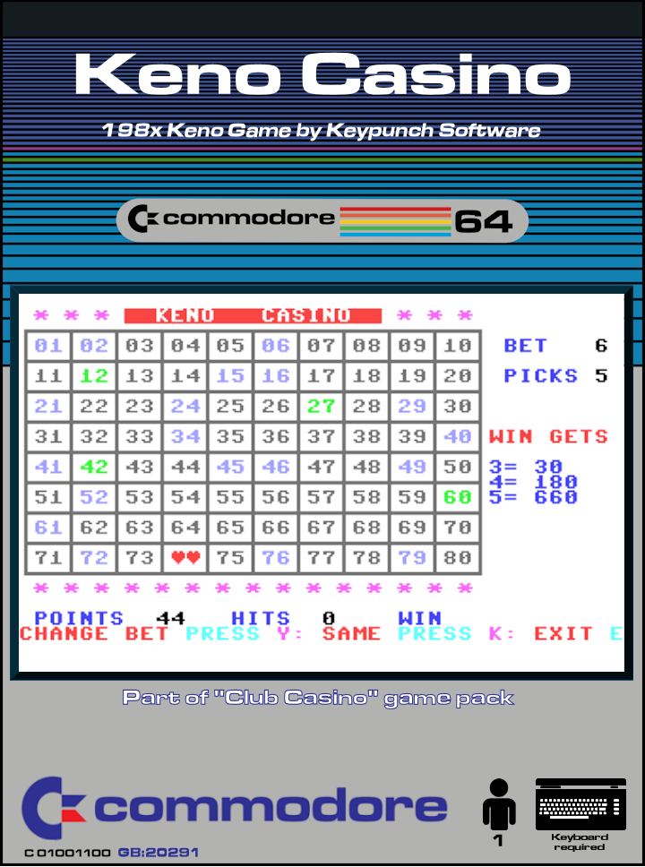 Keno Casino box art