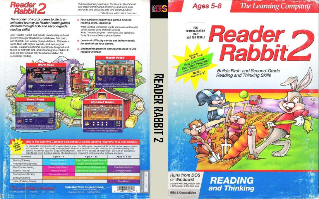 Reader Rabbit 2 — box-texture (US)