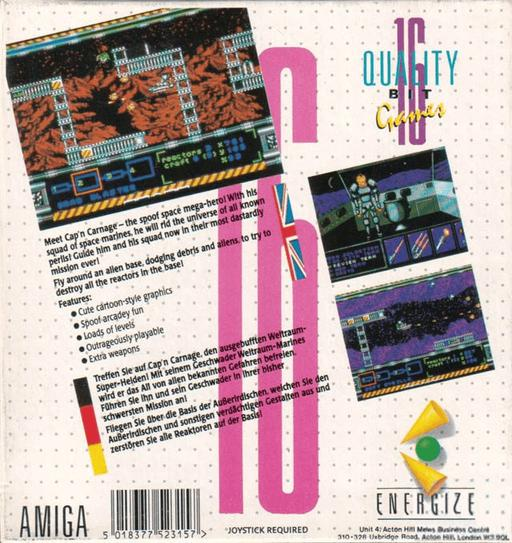 Cap'n Carnage — box-2D-back (CUS)