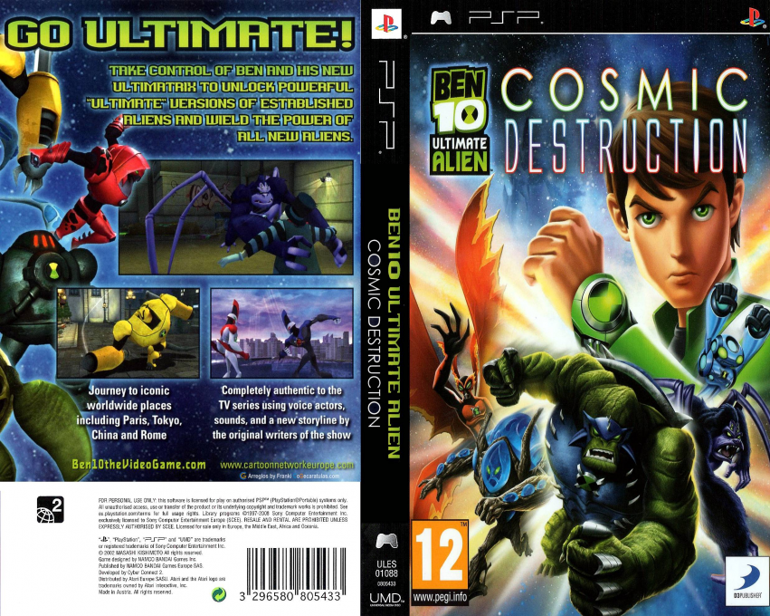 Ben 10 - Ultimate Alien - Cosmic Destruction — box-texture (EU)
