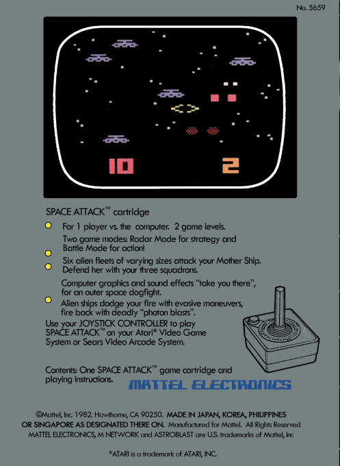 Space Attack — box-2D-back (US)