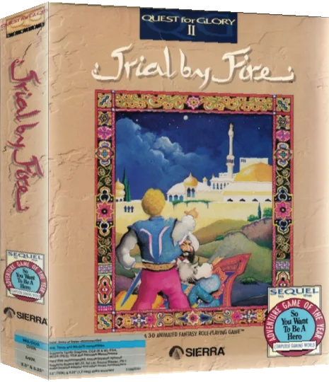 Quest For Glory 2 - Trial By Fire — box-3D (US)