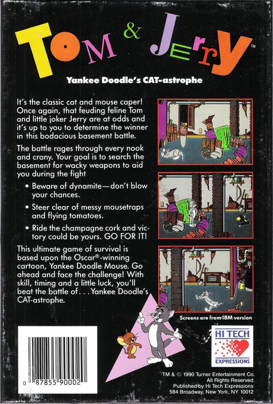 Tom & Jerry - Yankee Doodle's CAT-astrophe — box-2D-back (US)
