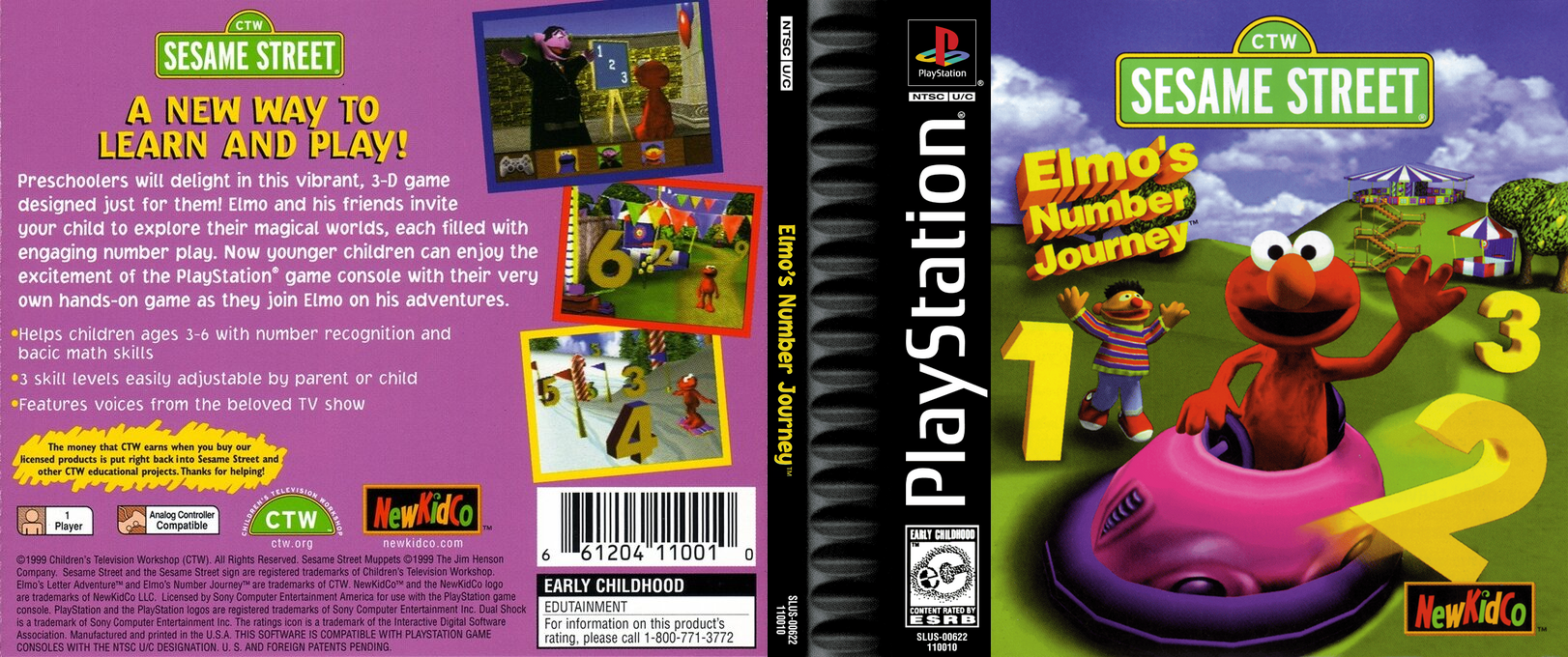 Sesame Street - Elmo's Number Journey — box-texture (US)