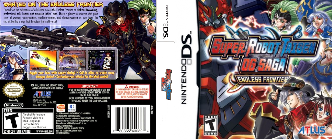 Super Robot Taisen OG Saga - Endless Frontier — box-texture (US)