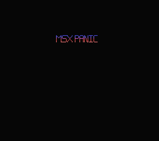 Msx Panic — sstitle (WOR)