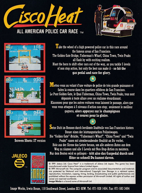 Cisco Heat - All American Police Car Race — box-2D-back (EU)