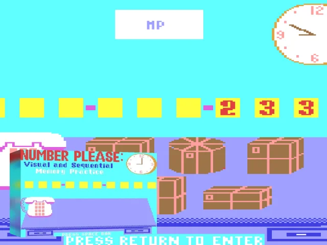 Number Please : Visual and Sequential Memory Practice — mixrbv2 (WOR)