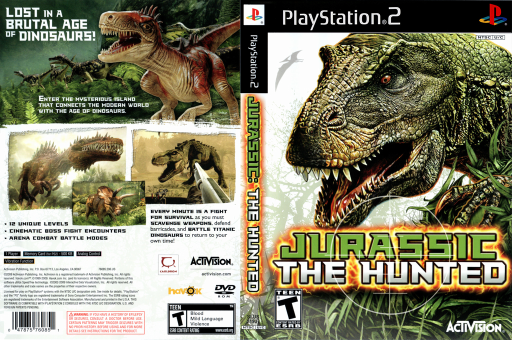Jurassic - The Hunted — box-texture (US)