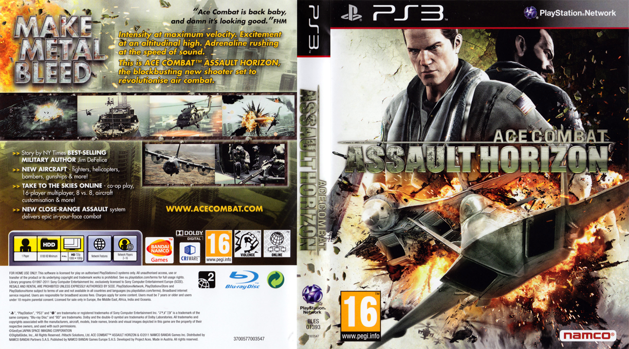 Ace Combat - Assault Horizon — box-texture (EU)