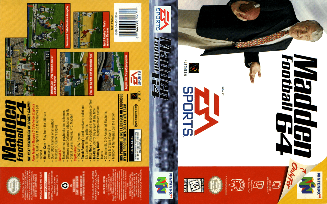Madden Football 64 — box-texture (US)