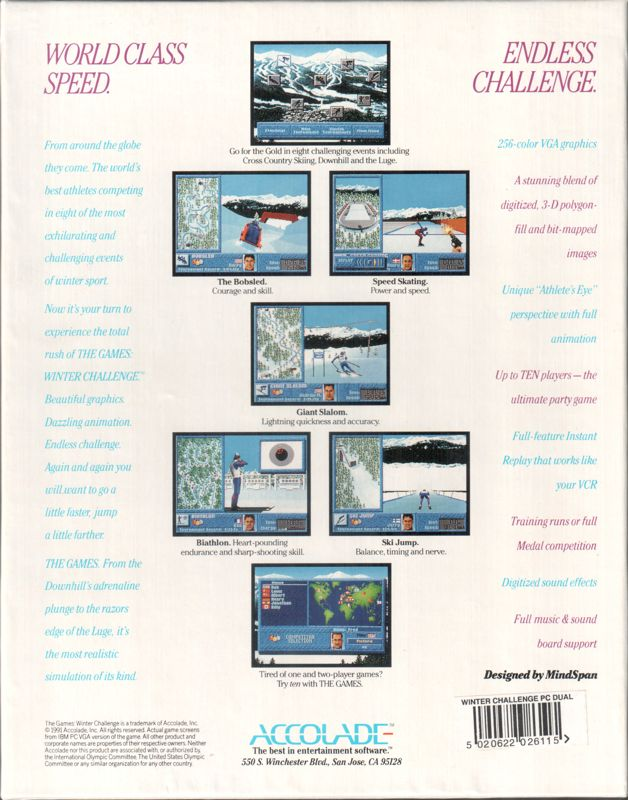 Games, The - Winter Challenge — box-2D-back (EU)